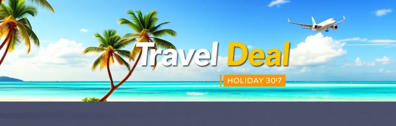 Tropical beach holiday travel deal